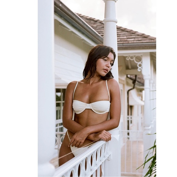 Slate Swim Fox Top + Bottom in Buttercream - Picture 3 of 16